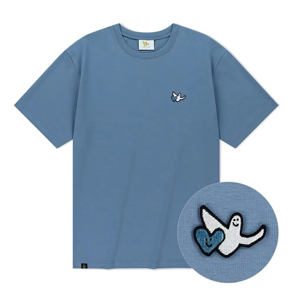 2024 nowa koreańska koszulka z czystej bawełny z krótkim rękawem Xiaofei t-shirt Y2k Trend Plus rozmiar Love mała etykieta t-shirt darmowa wysyłka