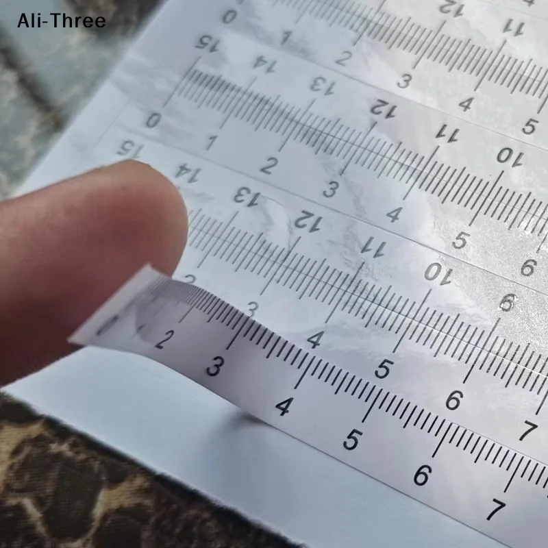 10Pcs Self-adhesive Ruler Set, Suitable For Office/study/sewing — Can Be Attached To Any Smooth Surface, Measuring Tool