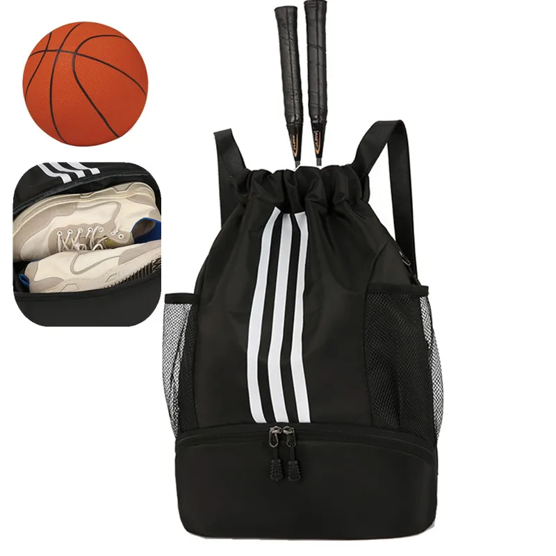 Sports Backpack Men Fitness Women's Large Basketball Training Soccer Bolsas Badminton School Rucksack Male Shoe Pocket  Gym Bags