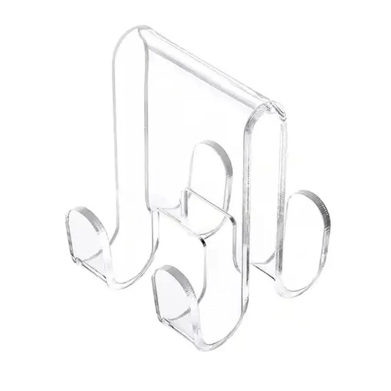 

Clear Towel Hanger Acrylic Bathrobe Attachments Space Saving Shower Door Hook