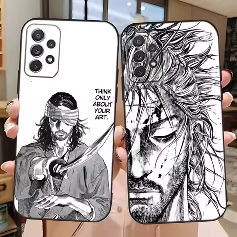 V-Vagabond Manga Phone Case For Samsung Galaxy A13,A21s,A22,A31,A32,A52,A53,A71,A80,A91 Soft Black Phone Cover