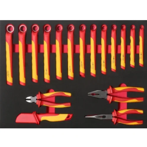 Electric Insulating tool 68pcs EVA foam mat New Energy socket wrench bar plier knife screwdriver