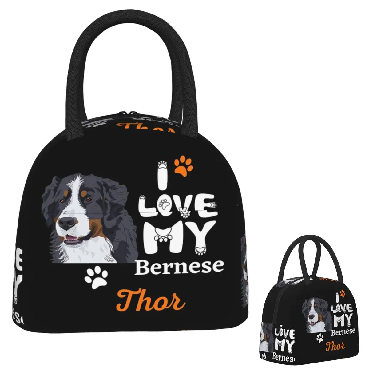 

Bernese Mountain Dog Essential Lunch Bags Insulated Bento Box Waterproof Lunch Tote Resuable Picnic Bags Thermal Bag