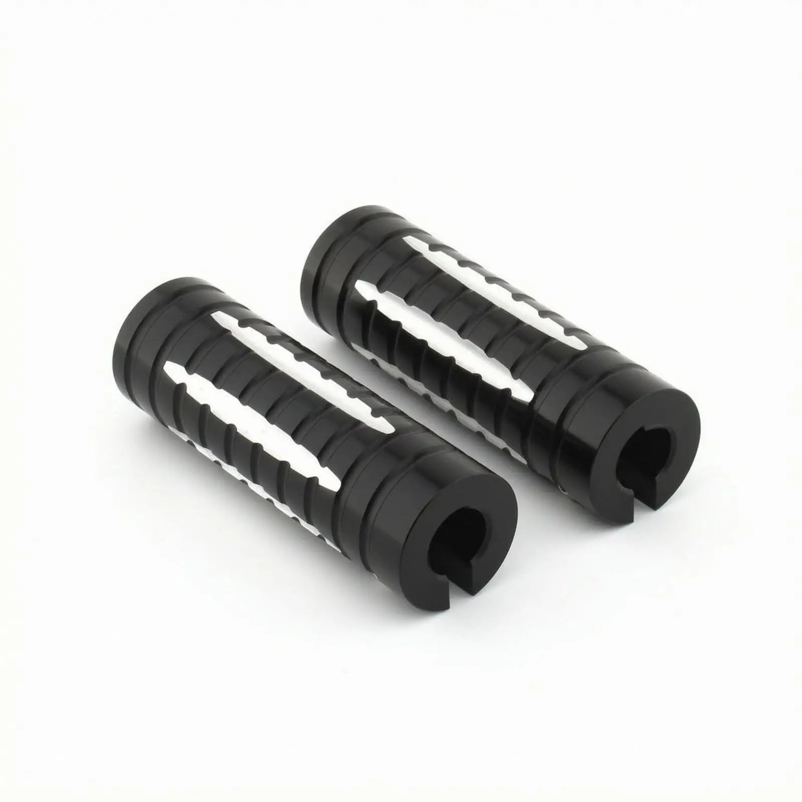 Front Footpeg Motorcycle Foot Pedal for Honda CC110 Super Cub110 Aluminum Alloy Cylindrical Anti Slip Split Mount