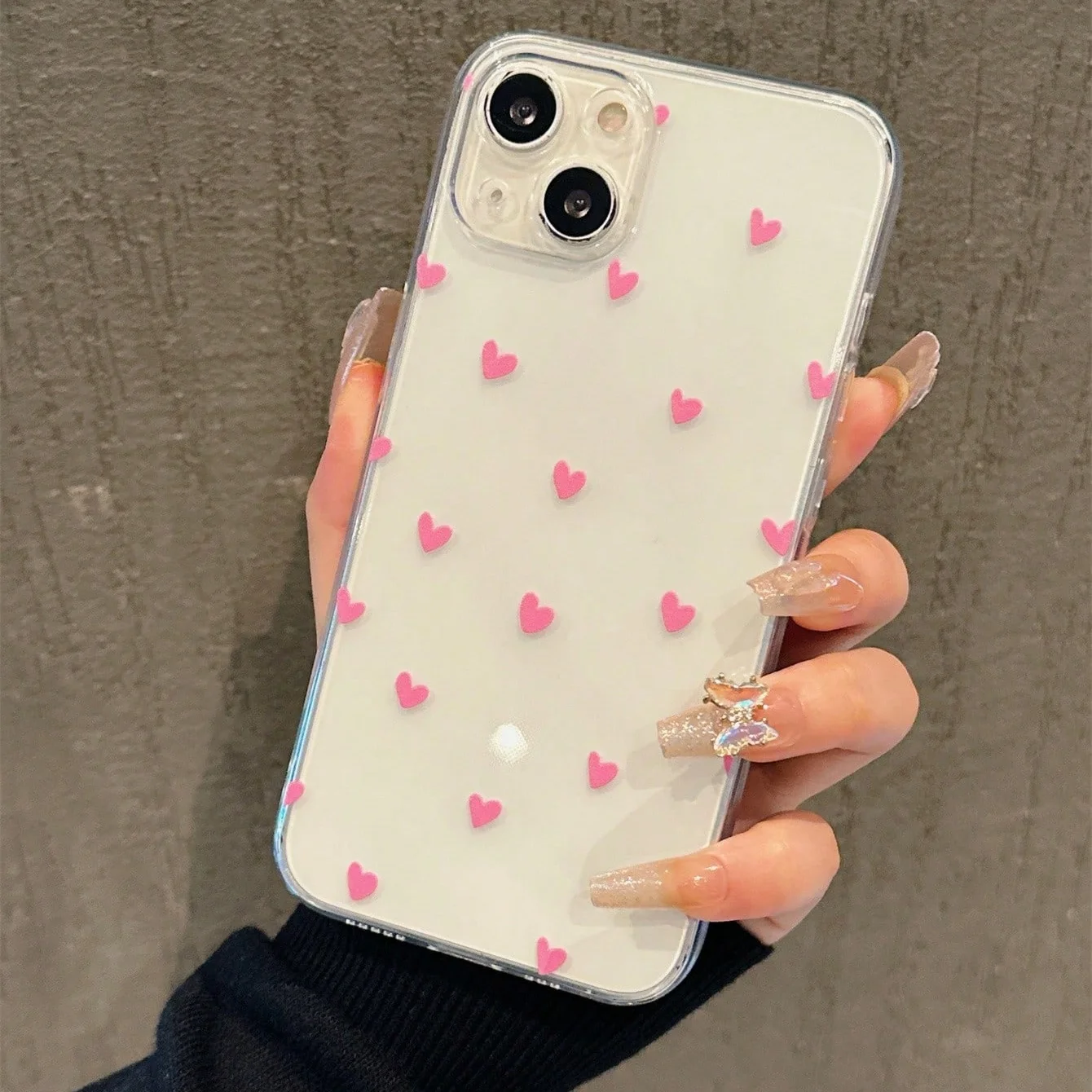 Oppo用の愛の心の柔らかなケース,a98,reno 10, 5g,10 pro plus,8t,4,2f,7z,8z,5z,6z,8用のクリアカバー5g,5,6 lite,a58,a78,a1k,f7,f9,f11