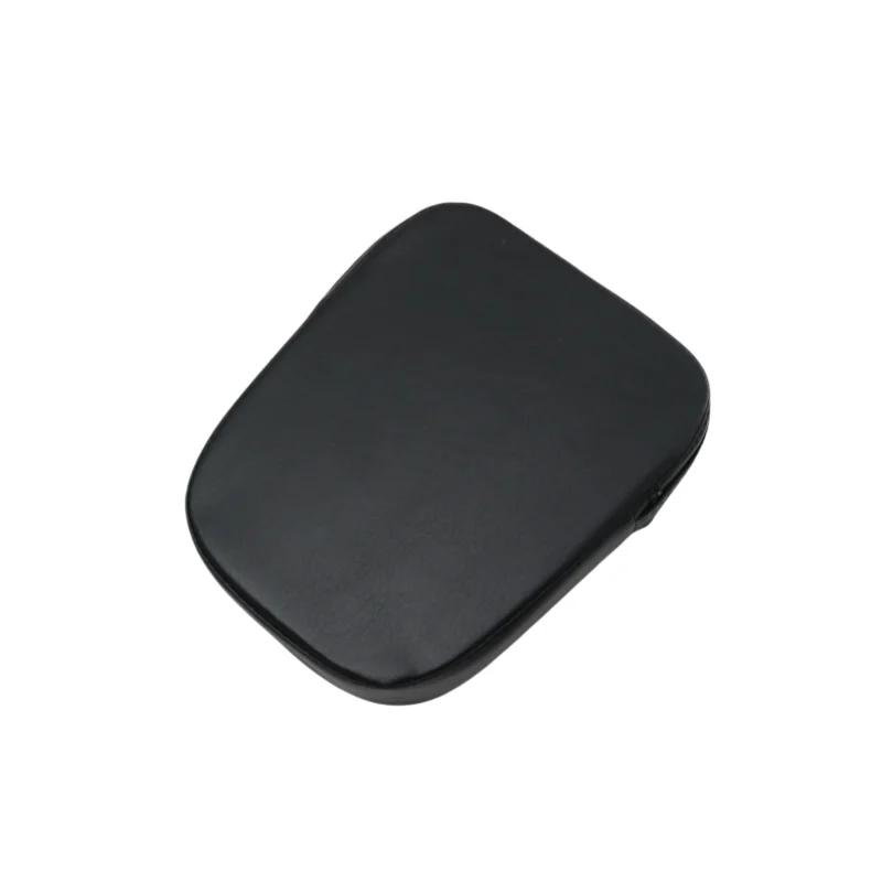 Cojín de respaldo de pasajero negro para motocicleta, almohadilla trasera para Harley Yamaha Honda Suzuki Kawasaki Universal Chopper Cruise