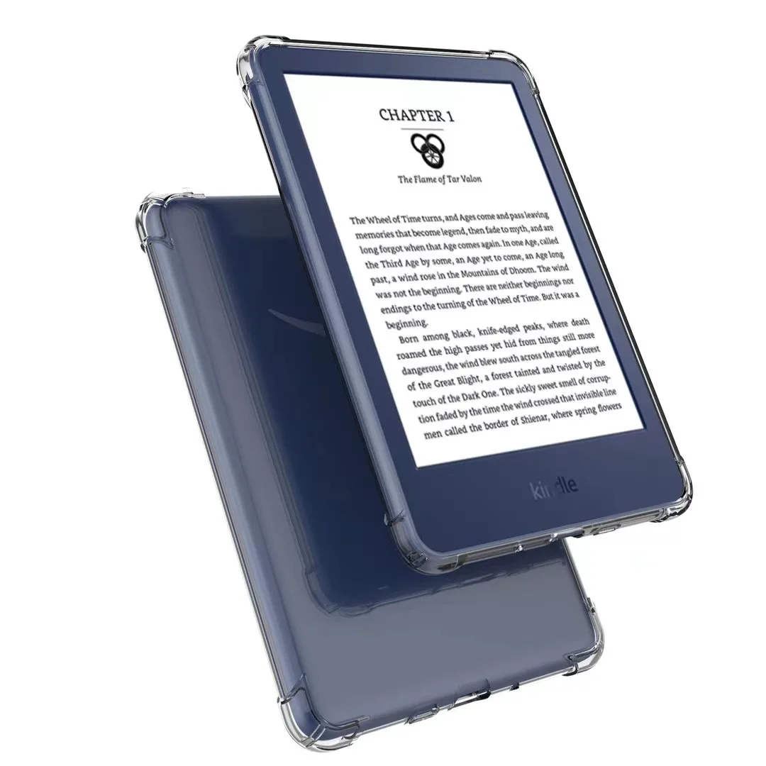 Silikonowe etui na 6 \'\'całkowicie nowy Kindle (wydanie 2022) 11. Generacji przezroczysty miękki pokrywa tylna z TPU Tablet Cover Coqe