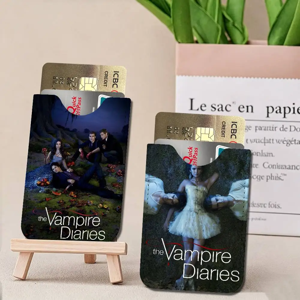 Classic Movie The Vampire Diaries Creative Printed with Leather Protective Case Business Portable Letter Pattern Leather