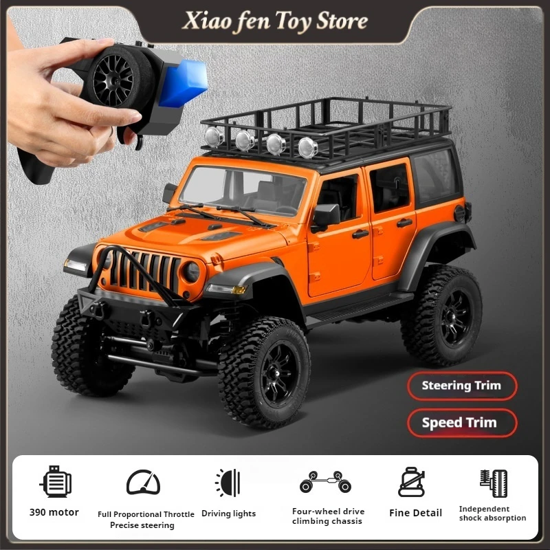 1:12 4wd Electronic Remote Control Model Car Led Lights Wading Rock Climbing Car Two Speed Remote Control Off-Road Car Toys