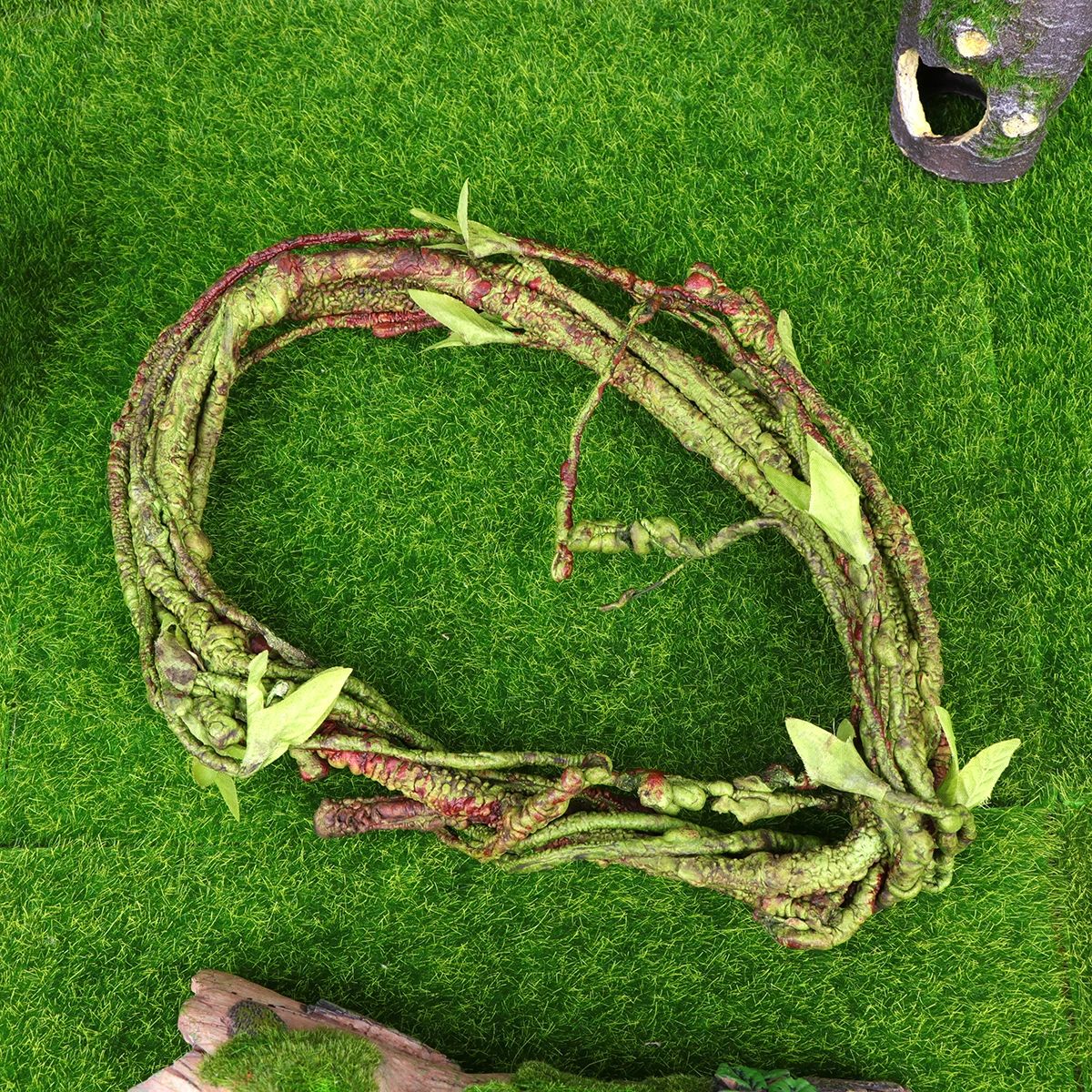 

Simulated Plant Rattan Reptile Box Hanging Vine Artificial Garland Durable Safe Decor Home Wedding Wall Pet Landscape Tropical