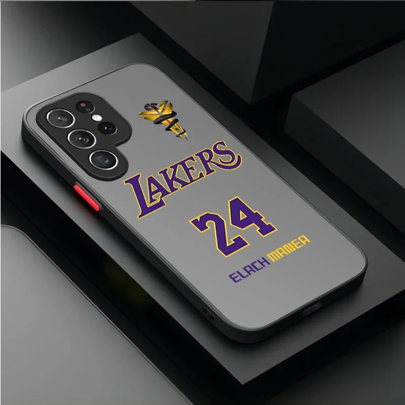 Basketball Star Sports Case For Samsung Galaxy S24 S23 S22 Ultra S21 S20 FE S10 Plus Note 20 10 A15 A25 A35 A55 Matte Hard Cover