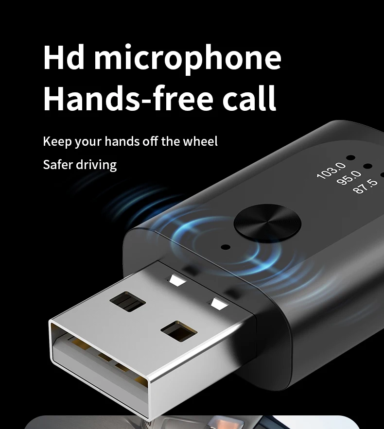 Dongle adaptor USB Bluetooth 5.3, Dongle USB adaptor nirkabel untuk panggilan Handsfree musik penerima Audio pemancar untuk Speaker