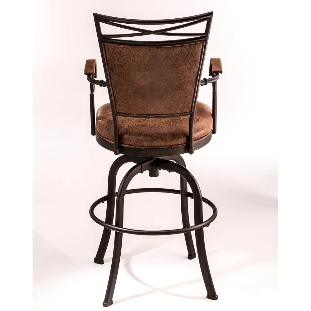 Tamborete alto do contador giratório, usado para barras e cozinhas, 24 polegadas, 22 polegadas de largura x 44,5 polegadas altas