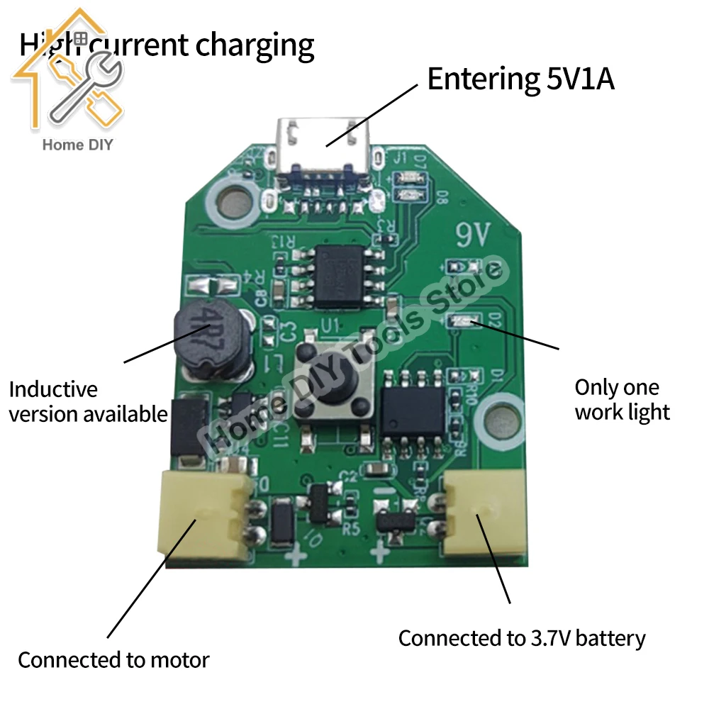 Újratölthető kicsi Gabonarosta vezérlő Pást micro/type-c USB brushless 3 Fogaskerék-áttétel Alkalmazkodó m Erősítés Pást vel Osztóvonal Hozzákezdés védelem