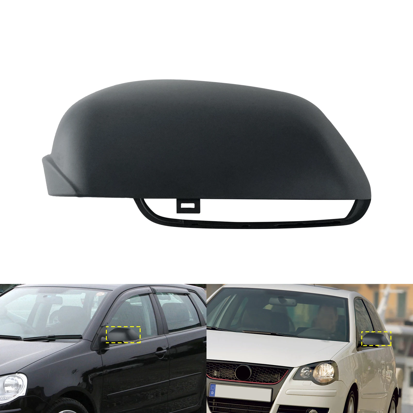 

Левая накладка/корпус зеркала заднего вида для VW Polo 9N MK4 2005-2009