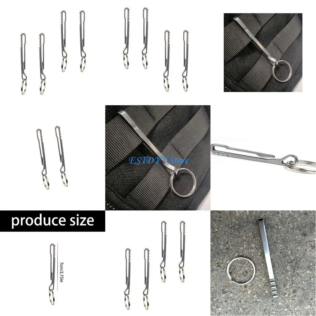 

G6DE Heavy Type 8kg Capacity Waist Money Clip Tool Holder Including Antislip Keyring For Backpacks Belt Or Pocket