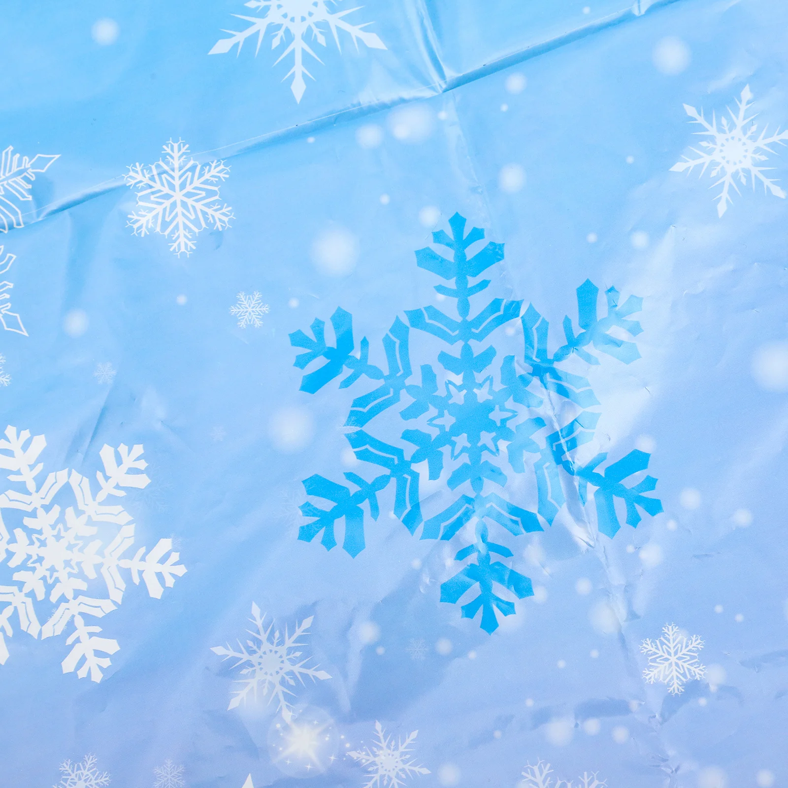 

3Pcs Snowflake Print Tablecloth Cute Cartoon Design for Picnic Camping Coffee Table Decoration Party Supplies Theme Event Decor