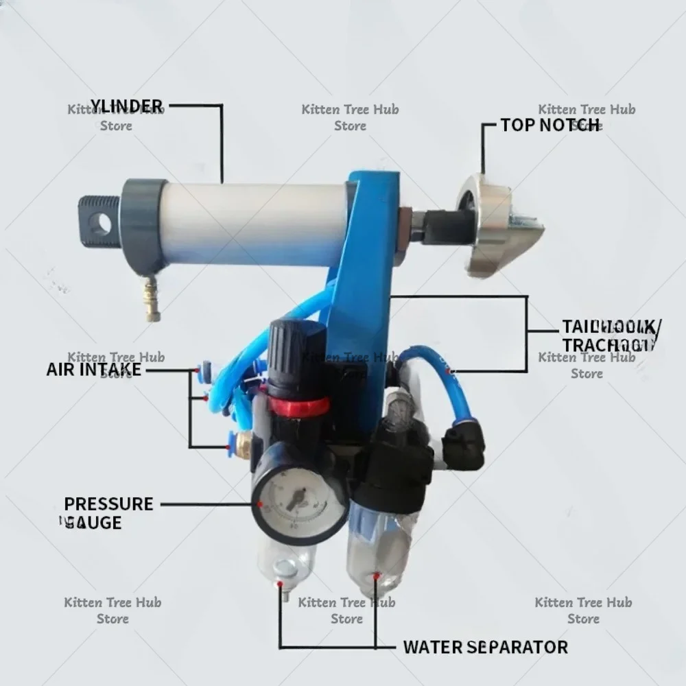 Pneumatic Tailstock Air Power Tip Assemble Jacking Device Pneumatic Thimble Positioner Set For Welding Rotate