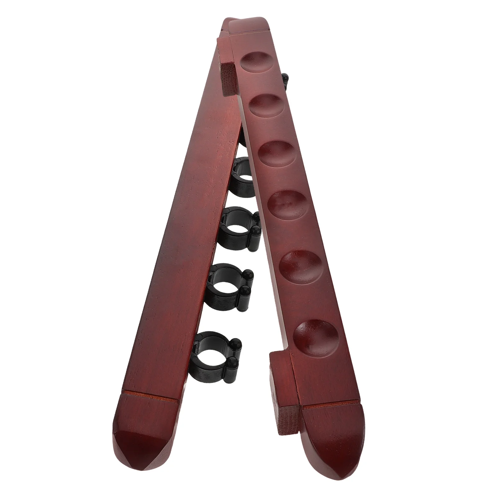 

2Pcs Billiard Stick Holder Wall Mounted Billiards Stand Pool Stick Wall Holder Solid Wood Storage Stand for Game Room