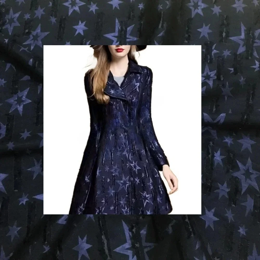 

Жаккардовая ткань, модная драпировка с цветочным узором, весенне-осеннее платье, плащ, женское пальто, ткани на метр