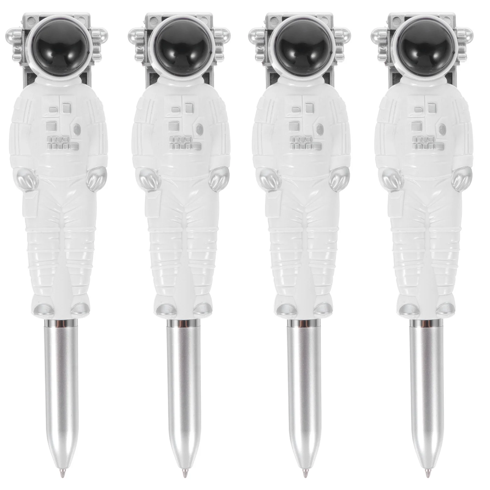 

4pcs Spaceman Ballpoint Pens Astronaut Gel Pens For Note Taking Quick-Dry Ink Portable Writing Students Stationery