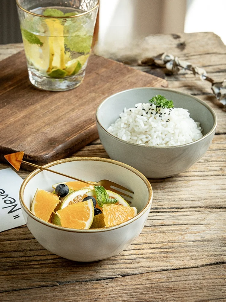 

Nordic Sle 45 Inch Cerc Rice Bowl Home Use Simple Design Bowls for Daily Use Made in China by JOJO'S LIFE PD