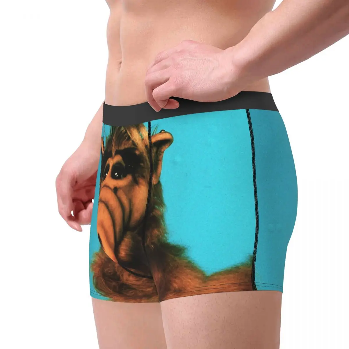 Custom Novelty Funny Alf Boxers Shorts Panties Male Underpants Breathable Alien Life Form Sci Fi Tv Show Briefs Underwear