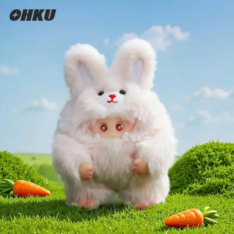 本物のふわふわ笑いモンスター毛皮の森ビニールブラインドボックス第二世代アニメアクションフィギュア漫画装飾おもちゃペンダントギフト