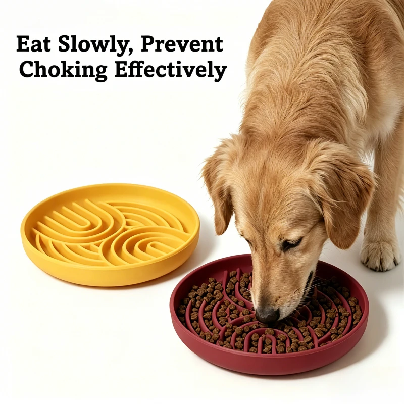 

Silicone Lick Mat for Dog Suction Cup Slow Feeding Pad Anti Choke Pet Enrichment Dish Anxiety Relief Treat Feeder Easy Clean