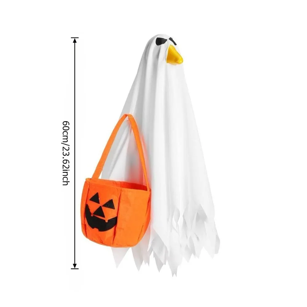 Pumpkin Print Halloween Goose Statue Costume 2 Pack Decor Outfits For 23 Inch Porch Goose Outdoor Yard Holiday Decor Supplies
