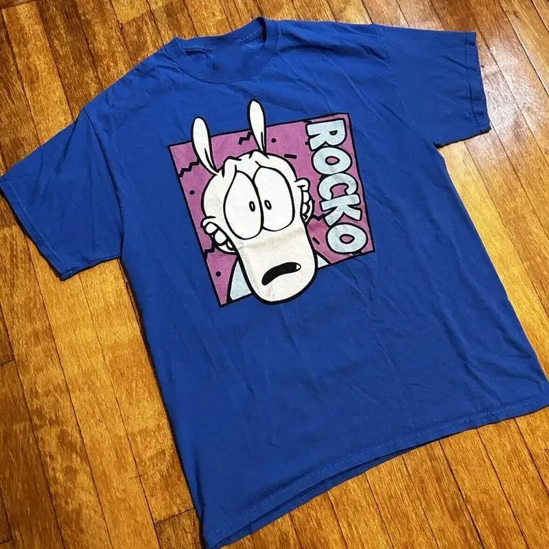 Rocko Äôs Modern Life Blue Cotton S 2345Xl T shirt