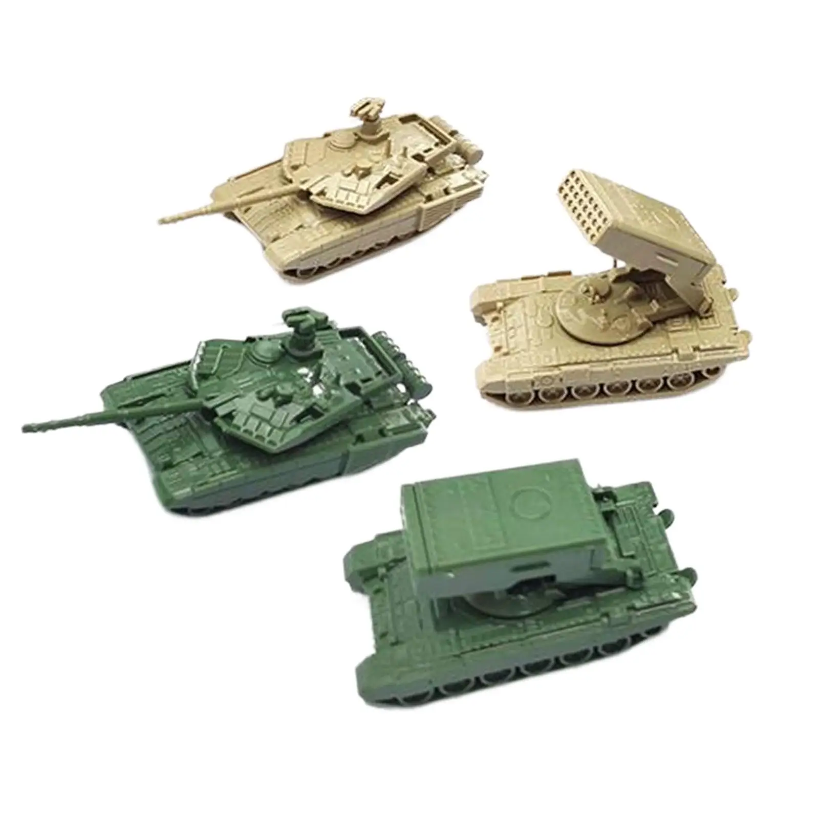 Assemble Tank Model Toy Rocket Launcher 1/144 Scale Plastic Kits Collectible for Home Decor