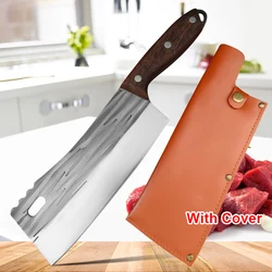 Chop Bones Chopping Knife Cleaver Meat Slaughter Butcher Knife Utility Knife Hand Forge Blade Wooden Handle Heavy Kitchen Knives