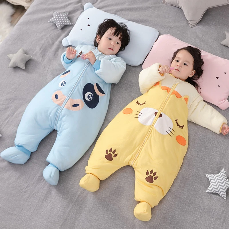 Thicken Newborn Baby Sleeping Bag Wearable Blanket Envelope for Newborn Sleepsack Warm for Romper Kid Clothes Swaddle Baby Stuff