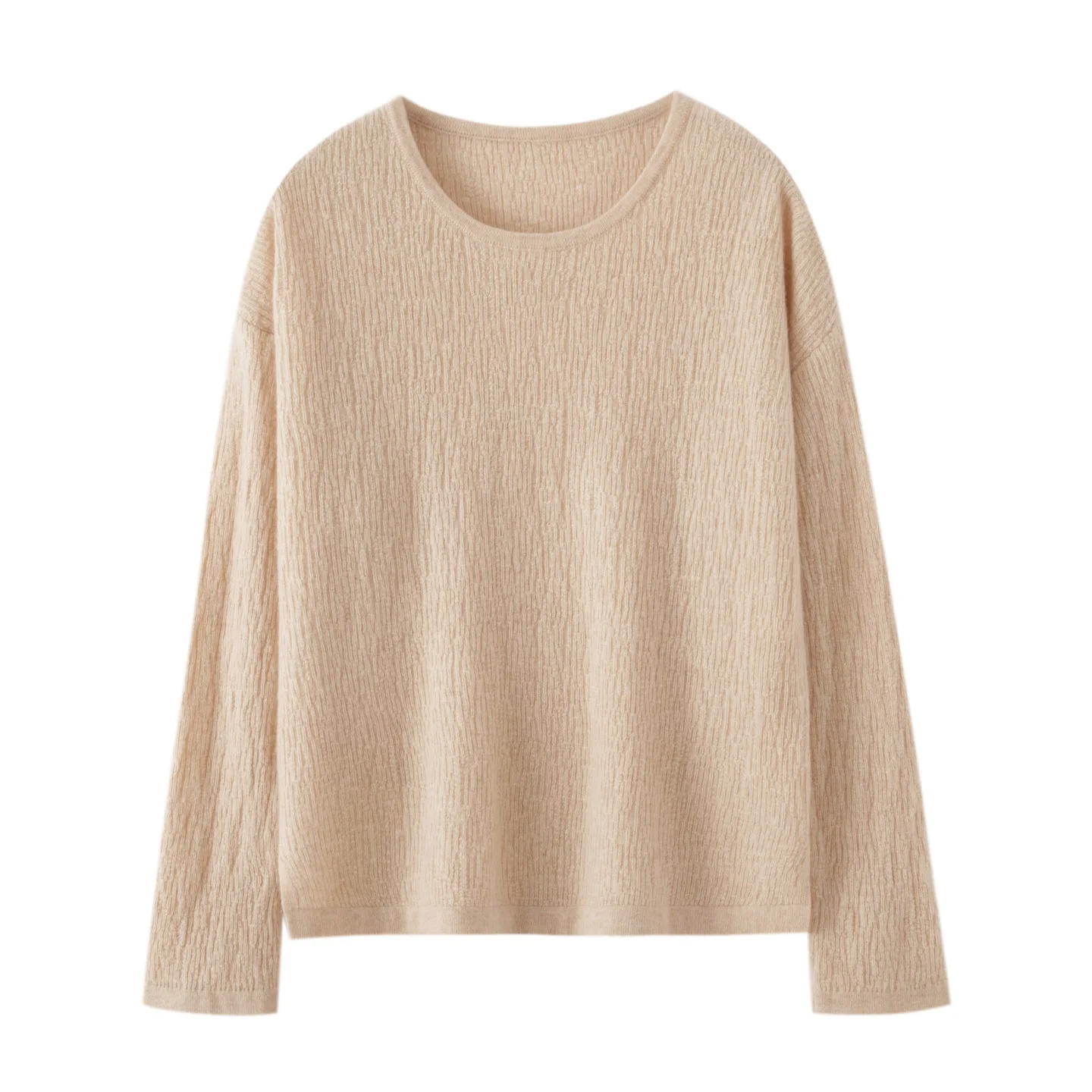 

2025 женский вязаный пуловер с круглым вырезом, кашемировый свитер, модный осенне-зимний трикотаж из 100% кашемира, толстая свободная трикотажная одежда, топ