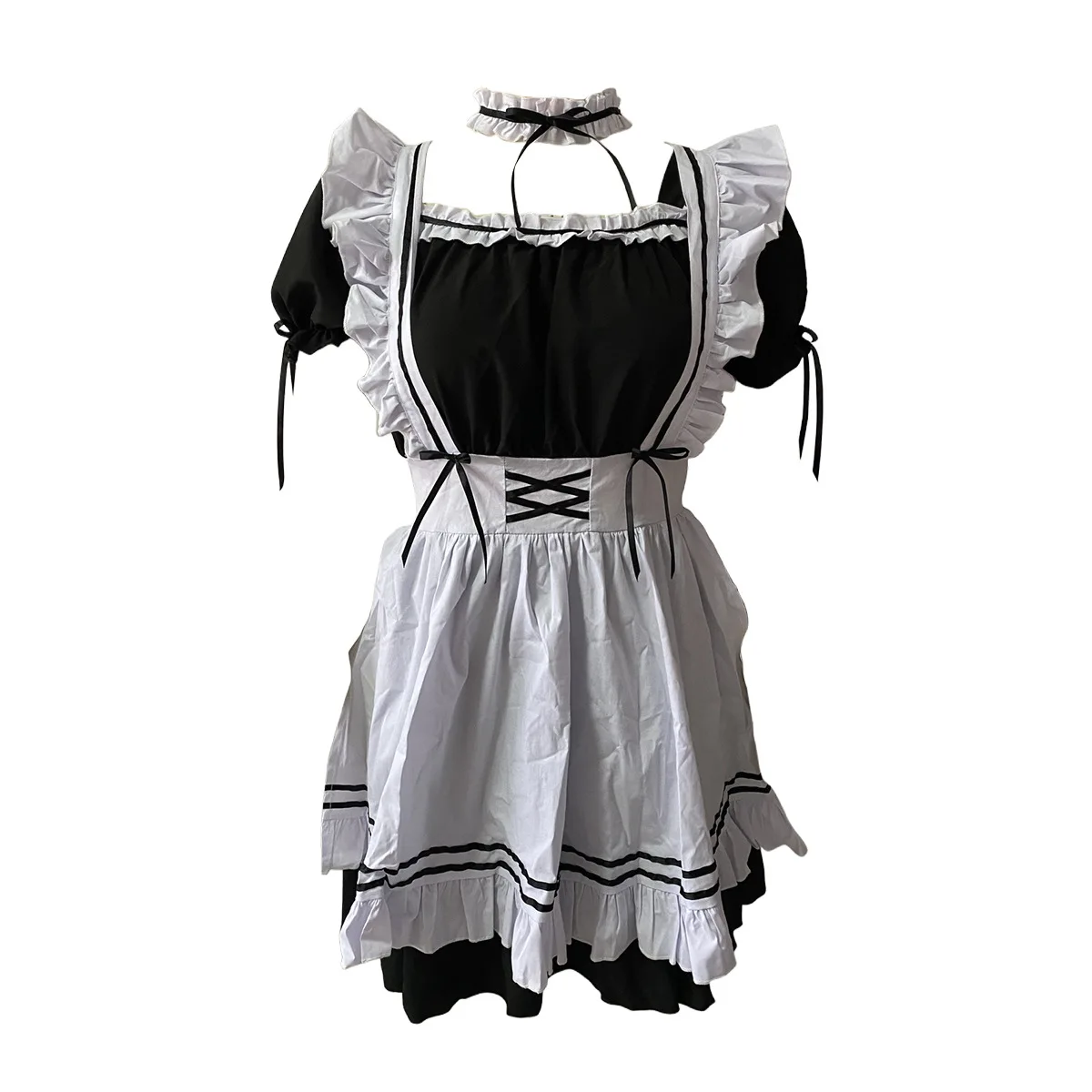 

New Design Women's Stylish Roleplay French Maid Lingerie Dress Lady Night Club Dress Up Party Cosplay Lolita Costumes Outfits