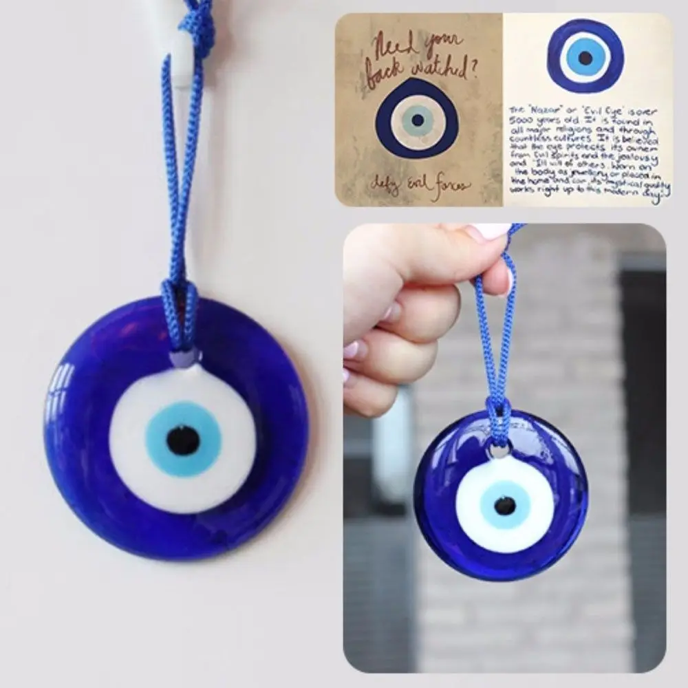 Charm Lampwork Lucky Auto Accessories Turkish Evil Eye Glass Car Blue Car Pendant Auto Decor Amulet Interior Decor