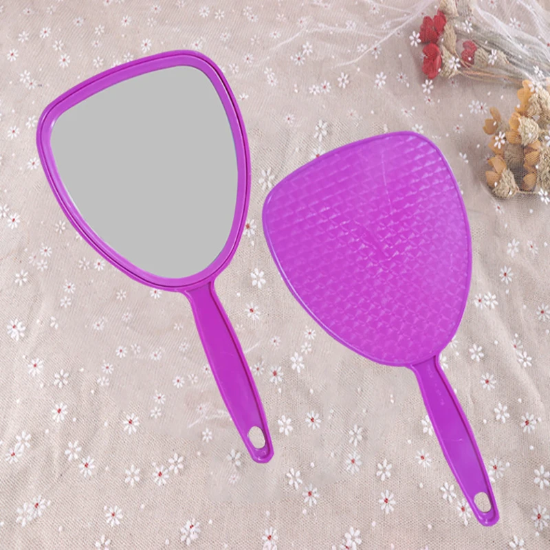 Basic Solutions Hand Mirrors With Plastic Handle Version of The Cartoon Makeup Mini Portable Handheld Mirror Single Girl Cute