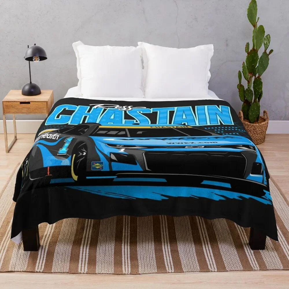 Ross Chastain 2022 Nascar Championship 4 Throw Blanket Foldable Soft Warm Blanket for Outdoor Use