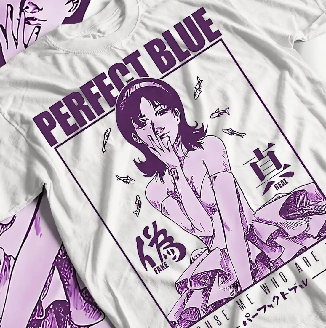 Camiseta Mima Kirigo, Camisa de anime, Camisa de manga, Top de manga corta holgado y de moda de algodón puro de verano para hombres y mujeres