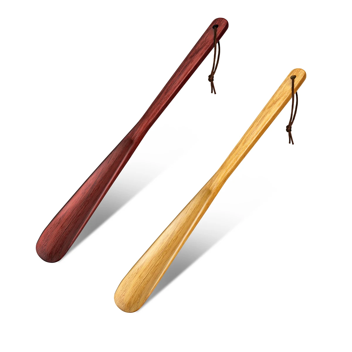 

40cm Easy Wood Shoe Horn Long Durable Professional Shoehorn Suspensible Portable Shoe Lifter Suitable for Seniors Home Tool