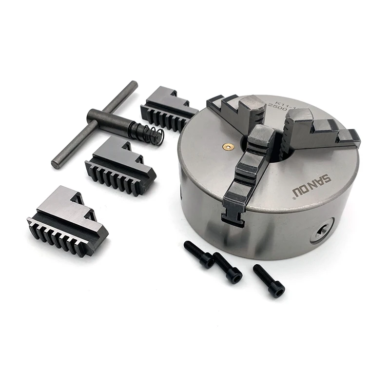 Lathe Chuck K11-160 SANOU Brand 3 Jaw Self-Centering Chuck 160mm Manual Scroll Chuck