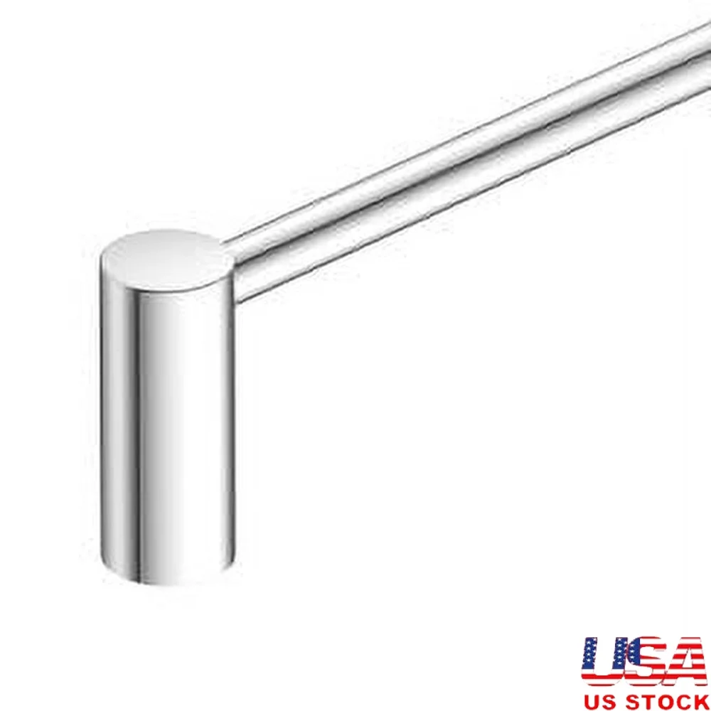 

18-дюймовый хромированный вешалка для полотенец, настенный светильник для ванной комнаты, цинковая конструкция, современный дизайн, простая установка