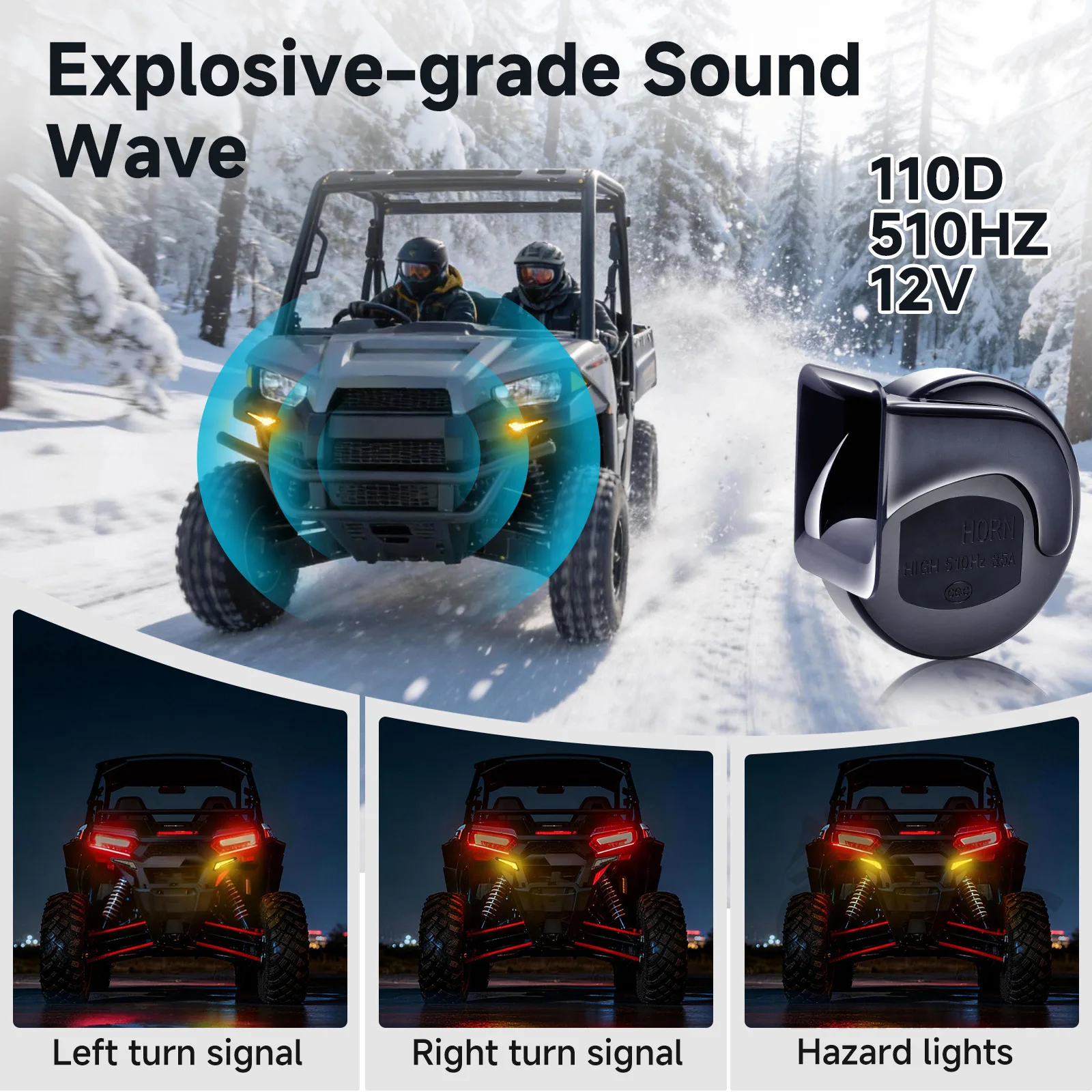 UTV Turn Signal Horn Street Le - Outdoor Lighting Kits review and price