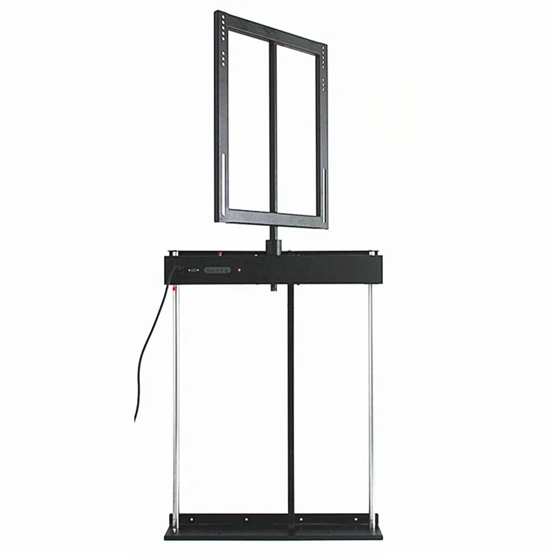 STLF 55インチ～65インチ対応 電動式テレビリフトシステム 回転式ベッド下テレビリフトキャビネット