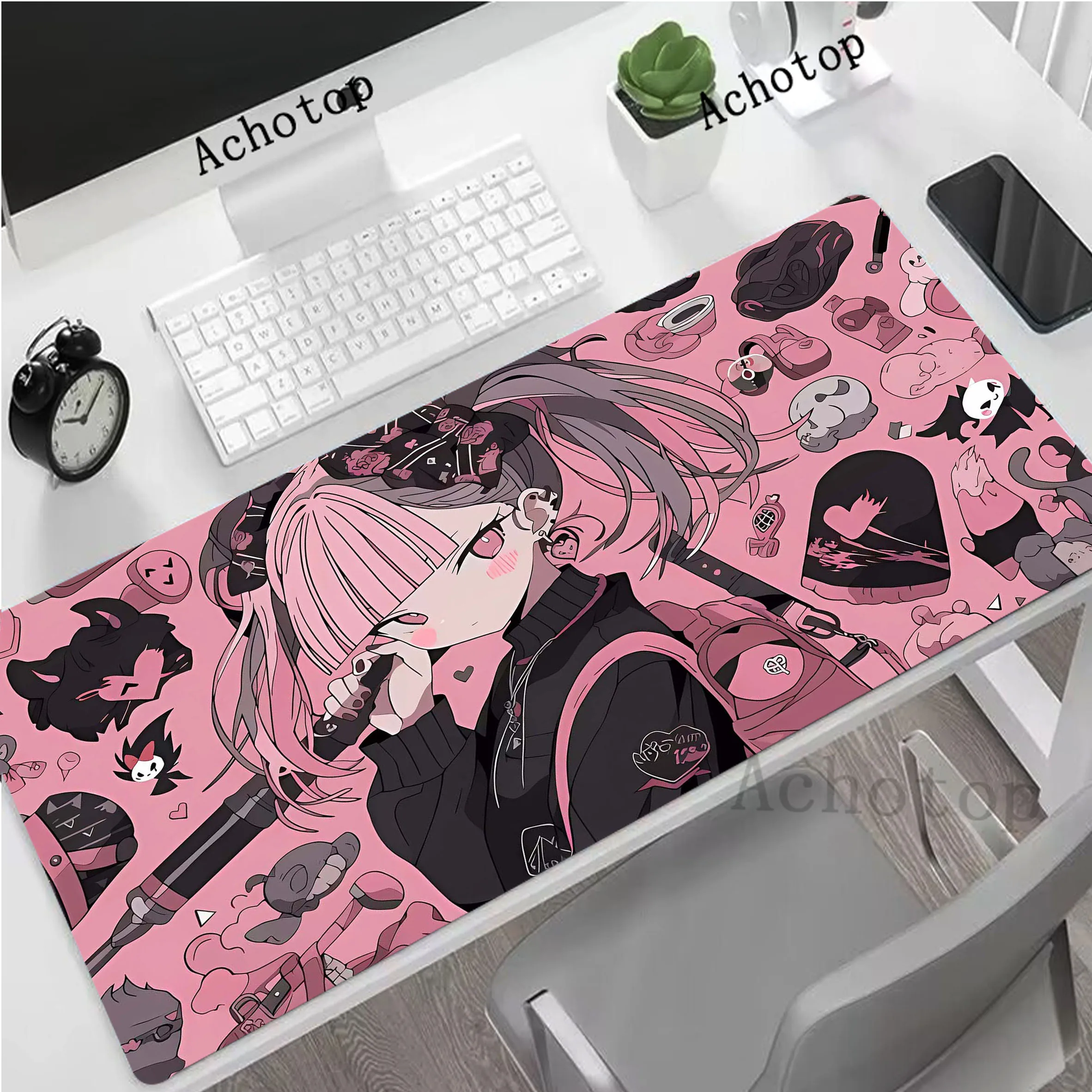 

Japanese Anime Gaming Mousepad Pc 90x40cm XXL Mouse Pad Anti-slip Mousemat Non-slip Rubber Pads Big Desk Mat Keyboard Pads