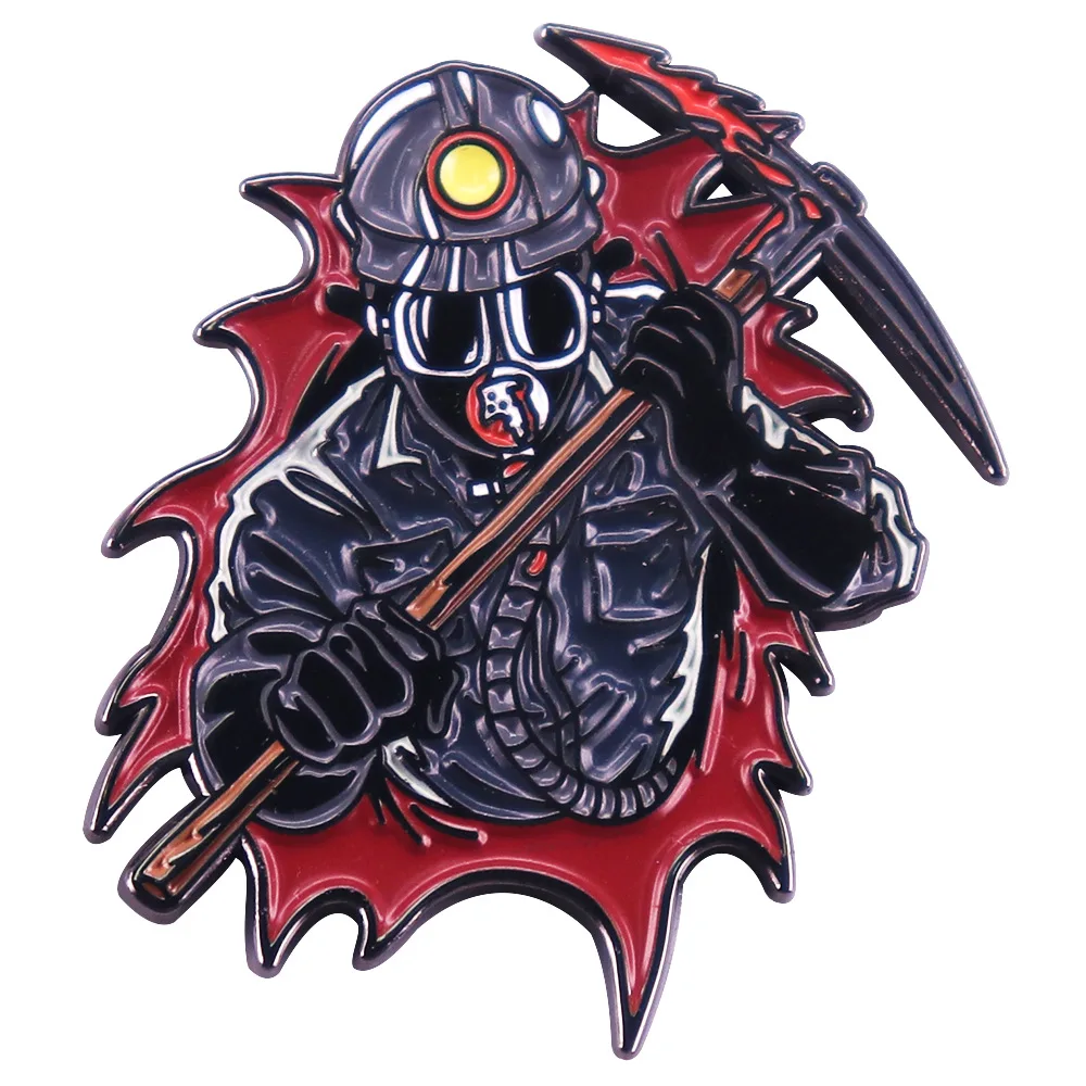 C5419 Anime Cool Killer Brooches for Clothing Soft Enamel Pins Women Men Badges Lapel Pins for Backpack Jewelry Accessories