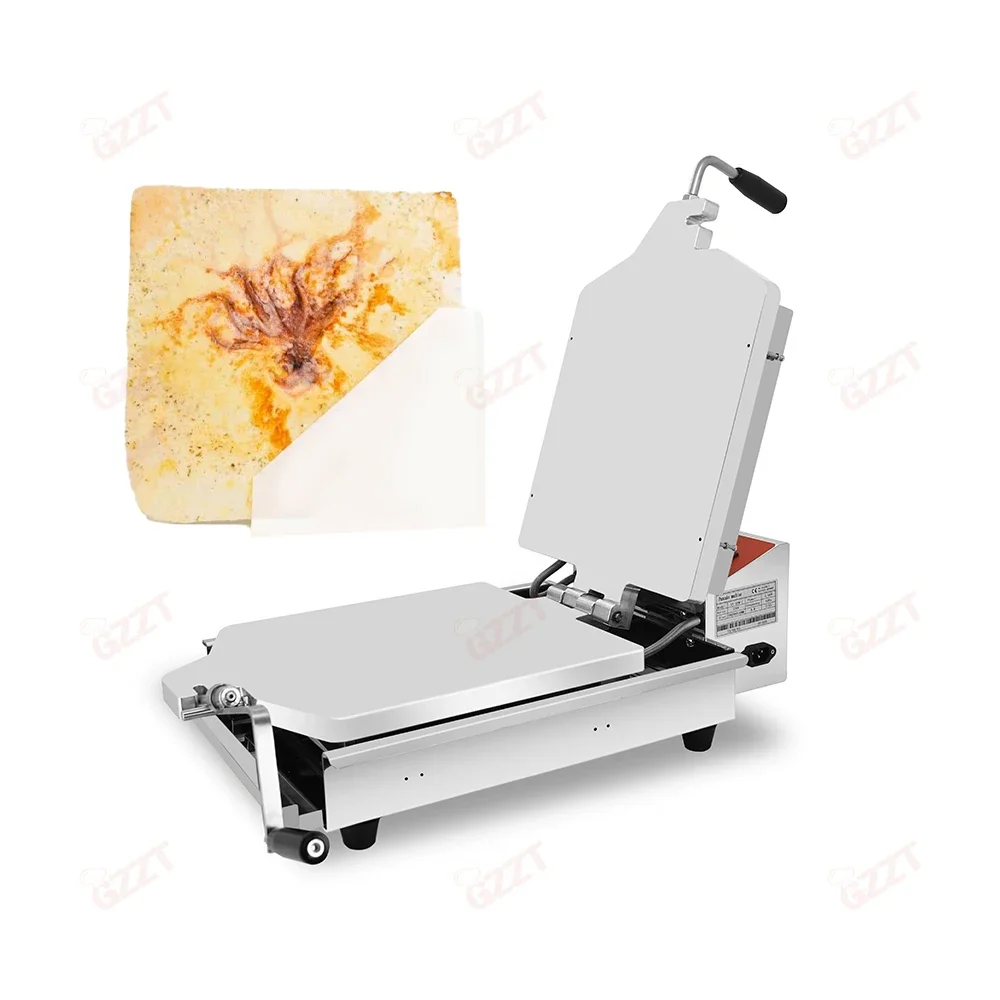 Fossil Cake Making Machine Pressing Shrimp Pancake Machine Squid Cracker Baking Grill Roaster Seafood Fossil Cake