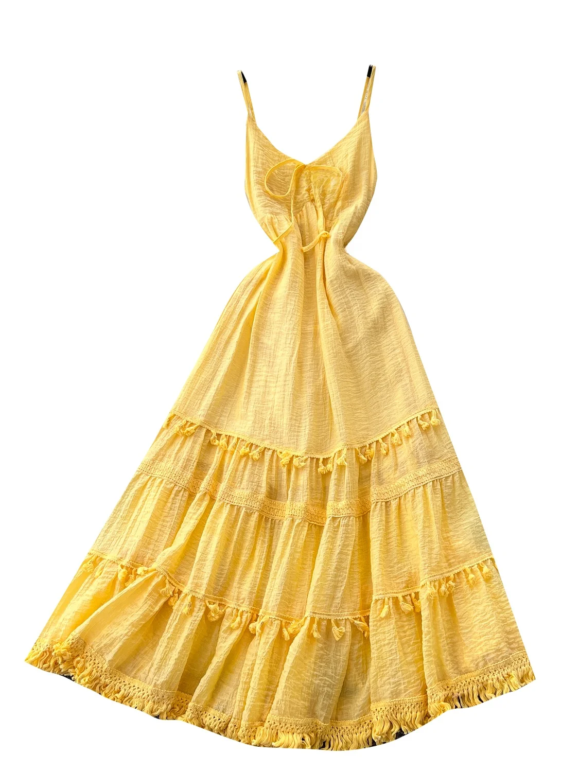 Zomer Vaion vrouwen Dr Knoop Taille Afslanken Gaas Rok Lange A-lijn Dr Koreaanse Sle Hoge Taille ort Sve Dr