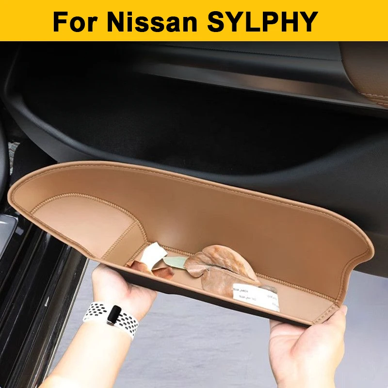 

For Nissan SYLPHY B18 B17 2012-2025 Car Door Slot Storage Box Door Tray Organizer Door Side Waterproof Umbrella Box Accessories